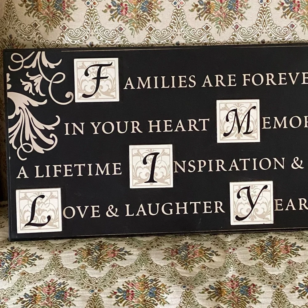 Families Are Forever Wall Decor/ Art with Expressions - Picture 3 of 7